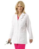 6DTL0 Lab Coat, L, White, 31-1/2 In. L