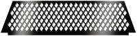 6DUP2 Window Screen Mount Kit, Steel, Blk, 68 In