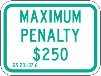 6DUT0 Parking Sign, 9 x 12In, GRN/WHT, Text