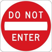 6DUW4 Traffic Sign, 24 x 24In, R/WHT, DMD GR AL