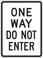 6DUY0 Traffic Sign, 24 x 18In, BK/WHT, DMD GR AL