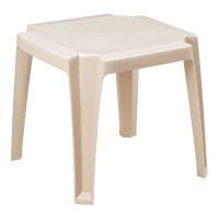 6DVJ0 Side Table, Low, 17 In Square, Sand