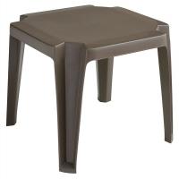 6DVK0 Side Table, Low, 17 In, Bronze Mist