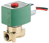 6FAY6 Solenoid Valve, 2/2, 1/4 In, NC, 24V, Brass