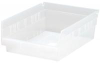 6ECE7 Clear-View Bin, H 4 x W 8-3/8 x D 11-5/8