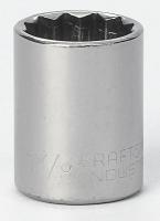 6ECV6 Socket, 1/2 Dr, 12 Pt, 7/8 In, Chrome