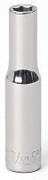 6ECV7 Socket, Deep, 1/4 Dr, 6 Pt, 7/32 In, Chrome