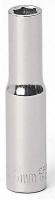 6ECW7 Socket, Deep, 1/4 Dr, 6 Pt, 6mm, Chrome