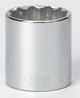 6ECY9 Socket, 1/2 Dr, 12 Pt, 30mm, Chrome