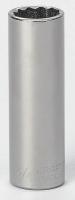 6EDA3 Socket, Deep, 1/2 Dr, 12 Pt, 3/4 In, Chrome