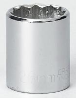 6EDC2 Socket, 1/2 Dr, 12 Pt, 26mm, Chrome