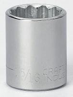 6EDD5 Socket, 1/2 Dr, 12 Pt, 1 In, Chrome