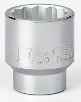 6EDF3 Socket, 3/4 Dr, 12 Pt, 1-7/16 In, Chrome