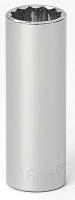 6EDF5 Socket, Deep, 3/8 Dr, 12 Pt, 16mm, Chrome