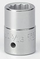 6EDJ8 Socket, 3/4 Dr, 12 Pt, 13/16 In, Chrome