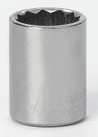 6EDK2 Socket, 1/2 Dr, 12 Pt, 13/16 In, Chrome