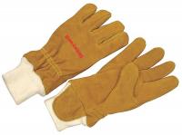 6EFA6 Firefighters Gloves, M, Cowhide Lthr, PR