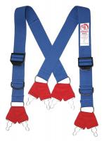 6EFE5 Fire Fighting Pant Suspenders, XL