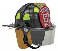 6EFE6 Fire Helmet, Black, Traditional