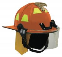 6EFF0 Fire Helmet, Orange, Traditional