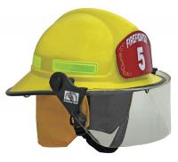 6EFF6 Fire Helmet, Yellow, Modern