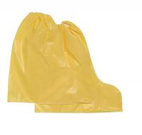 6EHH9 Chem-Resistant Boot Covers, Yellow, PK25