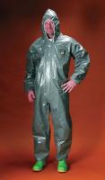 6EHW2 Hooded ChemMax(R) 3, Gray, Elastic, 4XL