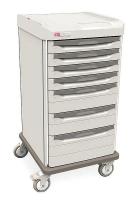 6EJF4 Nurse Server Cart, Polymer, Light Taupe