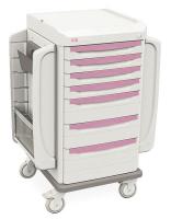 6EJF8 Bedside Cart, Polymer, Light Taupe