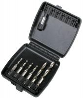 6EXL2 Drill/Tap/Countersink Bit Set, Metric, 6Pc