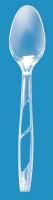 6EXU5 Plastic Spoon, Clear, PK 1000