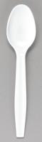 6EXU9 Plastic Spoon, White, PK 1000