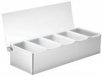 6EZT6 Condiment Holder, 5 Compartment