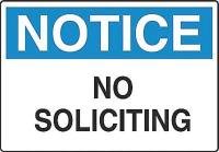 6F703 Notice Sign, 7 x 10In, BL and BK/WHT, ENG