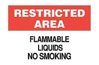 6F721 No Smoking Sign, 10 x 14In, R and BK/WHT