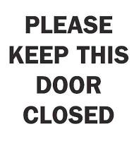 6F777 Admittance Sign, 10 x 7In, BK/WHT, ENG, Text
