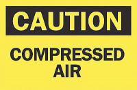 6F813 Caution Sign, 10 x 14In, BK/YEL, ENG, Text