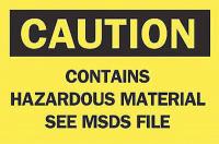 6F815 Caution Sign, 10 x 14In, BK/YEL, ENG, Text