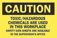 6F831 Caution Sign, 10 x 14In, BK/YEL, ENG, Text