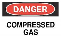 6F862 Danger Sign, 10 x 14In, R and BK/WHT, ENG