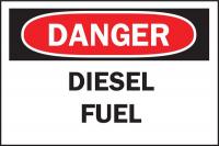 6F869 Danger Sign, 7 x 10In, R and BK/WHT, ENG