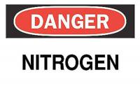 6F899 Danger Sign, 7 x 10In, R and BK/WHT, ENG