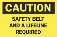 6F993 Caution Sign, 7 x 10In, BK/YEL, ENG, Text