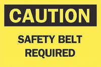 6F995 Caution Sign, 7 x 10In, BK/YEL, ENG, Text