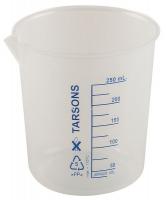 6FAE5 Beaker, 250 mL, Polypropylene, Pk 6