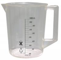 6FAF7 Beaker, Handle, 1000 mL, Polymethylpentene