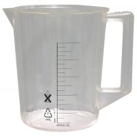 6FAH0 Beaker, Handle, 2000 mL, 96 Oz, Polyethylene