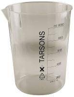 6FAF9 Beaker, Handle, 1000 mL, 32 Oz, Polyethylene