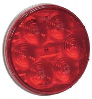 6FDV7 Stop/Turn/Tail, 4In, 6 LED, Round, Red