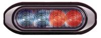 6FDW9 4 LED Strobe, Blue-Red, Surface Mount